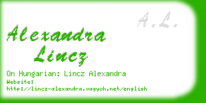 alexandra lincz business card